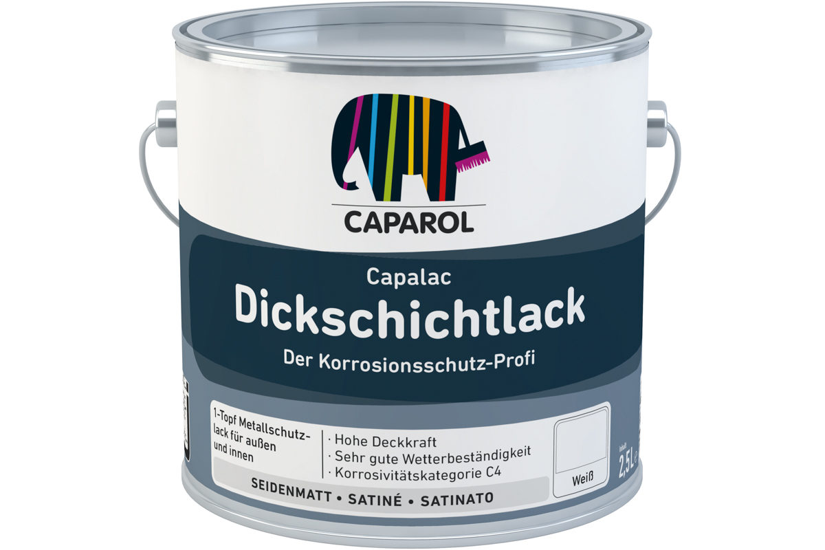 Capalac Dickschichtlack 2,5 lt Glimmer ca. (RAL 9006 Weißaluminium)